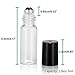 Olilia Glass Roll on Bottles with Metal Roller Balls - Essential Oils Key included 12 Pack of 5ml (Mixed Color)