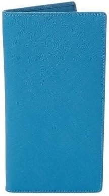 Morelle Katie Saffiano Leather Passport/Travel Wallet, Blue