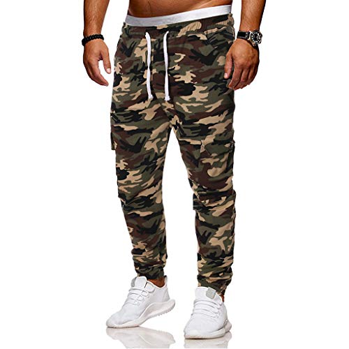 LISTHA Camo Cargo Pants Mens Skinny Stretch Denim Trouser Freyed Slim Fit Jeans