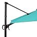 C-Hopetree 10 ft Cantilever Offset Outdoor Patio Umbrella with Tilt - Aqua Blue