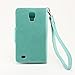 IZENGATE Samsung Galaxy S4 Active I9295 Executive Premium PU Leather Wallet Flip Case Cover Folio Stand (Mint)
