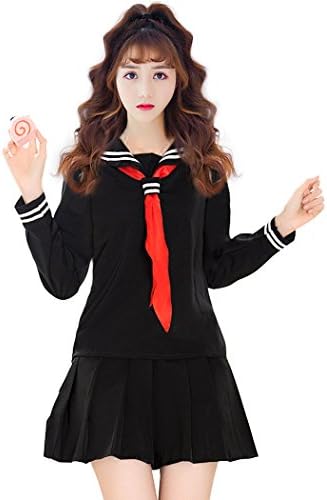 FORLADY Women Sailor Student School Uniform Dress Japan Anime Cosplay Costumes