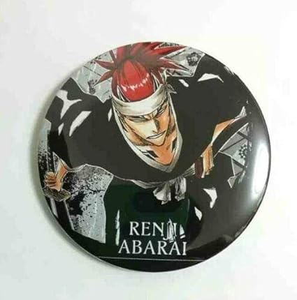 Amazon Com Bleach Can Badge Button Renji Abarai Zabimaru Squad 6 Gotei 13 Anime Tite Kubo B Toys Games