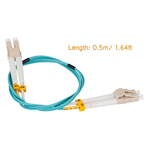 image for Fiber Patch Cable, VANDESAIL 10G Gigabit Fiber Optic Cables with LC to