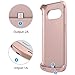 Galaxy S7 Edge Charger Case, SAVFY 5200 mAh Portable External Backup Battery Charger Cover Case Pack for Samsung Galaxy S7 Edge Rechargeable Power Bank Case (Rose Gold)