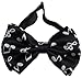 Black with White Music Notes Bow Tie