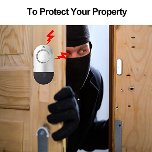 Door Window Alarm, Toeeson 120 DB Alarms for Kids Safety,Burglar Alert