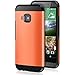 HTC One M9 Case, NOOT PRODUCTS® [Protector Series] HTC M9 Case [Lifetime Warranty] Premium Hard Polycarbonate + Shock Absorbing TPU [360° Protection] Dual Layer Protective Case Cover for HTC One M9 (HIMA) 2015 ((Black|Orange)