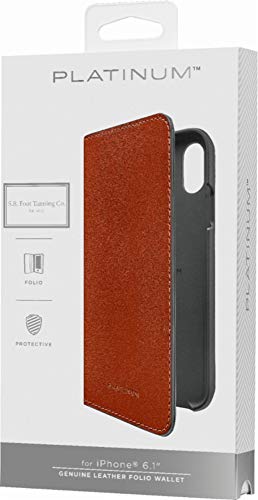 Platinum Leather Folio Case for Apple iPhone XR - Papaya - Model: PT-MAXCSBLWP - Thumbnail 4