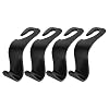 GRANG Car Seat Headrest Hooks Universal Car Back Seat Organizer Hanger Storage Hook Black for Handbag, Purse, Grocery…
