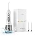 Anjou Cordless Water Dental Flosser, Professional Irrigator, Portable and Rechargeable, IPX7 Waterproof, 3 Modes, Water Flossing with Easy-to-Clean Water Reservoir, Anti Leakage Design, 200ml