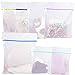 Wanapure 7Pcs Mesh Laundry Bag for Delicates, Lingerie Bags for Laundry - 1 Large, 4 Medium & 2 Small with Premium Zipper, Wash Bags for Hosiery, Blouse, Sweater, Underwear, Bra, Socks, Baby Clothes