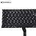 SUNMALL Backlight Backlit Keyboard Replacement Compatible with Apple MacBook Air 13