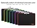 Hcman RGB Gaming Mouse Pad, Small Mousepad 340×245×3mm, PC Gaming Accessories LED Mouse Mat for Desk, Mouse Pads Boy Gifts for Computer Gamer - Black