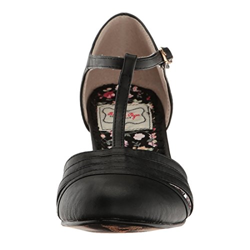Bettie Page Women's Bp254-lucy Spectator Pump, Black, 7 M US - Thumbnail 2
