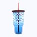 Silver Buffalo WW0517 DC Comics Wonder Woman Logo Jumbo Cold Cup with Lid and Straw, 32-Ounces