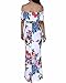 BIUBIU Women's Elegant Floral Off Shoulder Bodycon Party Maxi Dress S-3XL