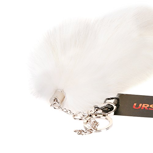 URSFUR Arctic Fox Tail Tail Fur Bag Charm Pendant - Thumbnail 5