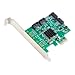 I/O Crest 4 Port SATA III PCI-e 2.0 x1 Controller Card Marvell 9215 Non-Raid with Low Profile Bracket SI-PEX40064 primary