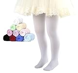 CHUNG Toddler Little Girls 3 Pack and 1pc Footed Dress Tights Ballet Dance Stretchy 3-14Y