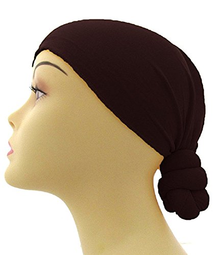 Pre-Tied Knotted Head Wrap Scarf (Black)