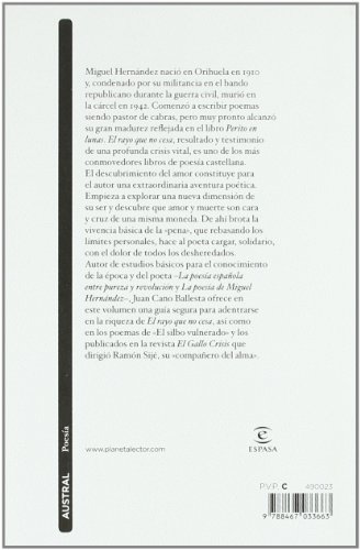 EL RAYO QUE NO CESA By Miguel Hernandez 9788467033663 | eBay
