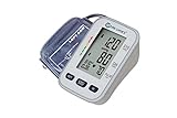 [2018] Clever Choice English & Spanish Talking Arm Blood Pressure Monitor with Cuff and Case - FDA, CE & ISO Certified, Irregular Heartbeat, One Size Fits All Wide range Cuff, Sphygmomanometer