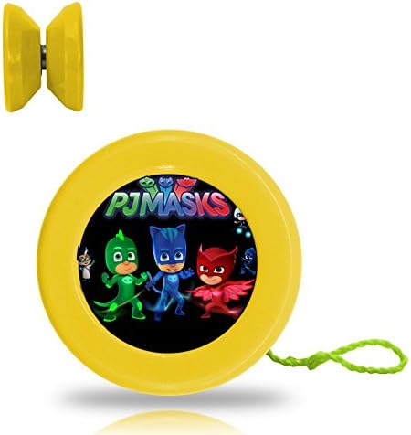 PJ Masks Superheroes Poster Professional Responsive Yoyo With Narrow C Bearing And Extra String Yellow