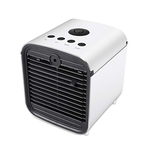 Personal Space Air Cooler, Portable Mini Air Conditioner 3-in-1, Humidifier Purifier, 7 Colors LED Sleeping Lights for Office Livingroom Kitchen Bathroom Bedroom Etc.