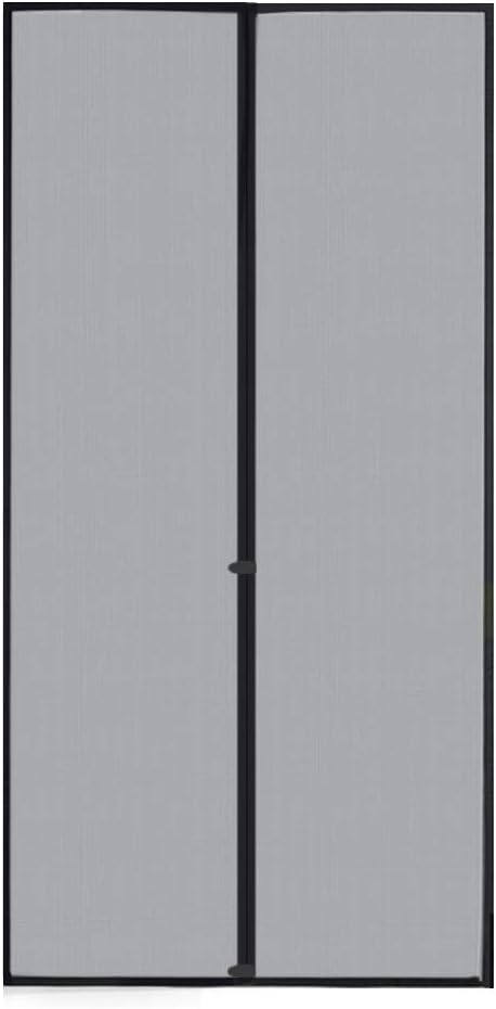 【Upgraded Version]Magnetic Screen Door 39"x83" Heavy Duty Fiberglass Door Screen and Windproof Magnetic Mesh Fits Door Size 36"x82" - Gray