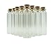 Shxstore 20ml Small Mini Glass Bottles Sample Jars with Cork Stoppers for Art Crafts 0.86 inch Diameter x 3.1 inches Tall, Pack of 20
