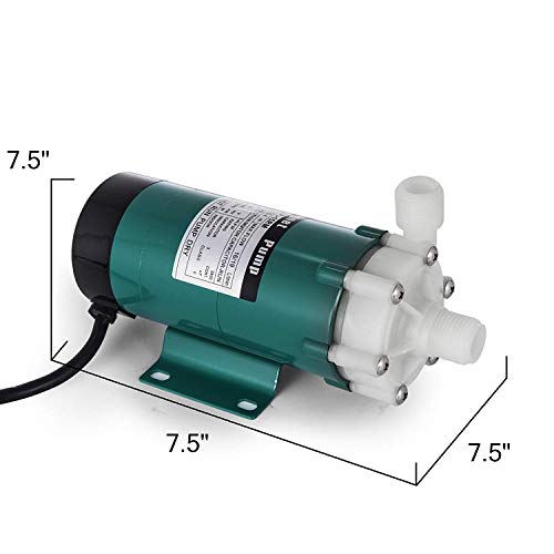 KOLERFLO 110v Home Brewing System Beer Pump,MP-15R Magnetic Beer Water Pump,Food Grade High Temperature Resistance with CE Certification (MP15-RM-P) - Thumbnail 2
