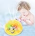 Sopu Spray Water Baby Bath Toy, Waterproof Light-up Induction Sprinkler Toys Kids Bathtime Fun Toys with Colorful Lights & Automatic Spray Water Function Bathtub Toy for Toddlers Infant (Yellow)