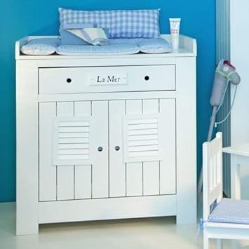 Lounge Zone Baby Changing Table Dresser Incl Changing Unit La Mer