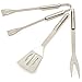 BlizeTec Grilling Tools Set: 3-Piece Stainless Steel BBQ Grill Accessories Including a Spatula, Tongs, Fork Plus Case and Glove