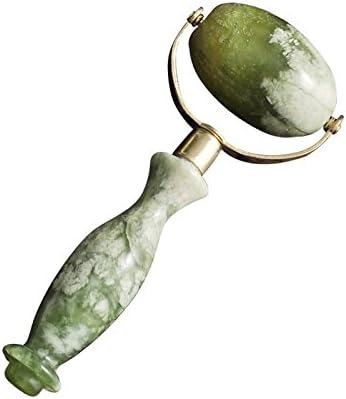 Jade Roller Massage Natural Jade Beauty Device Single Head Jade Handle Gift to Girlfriend