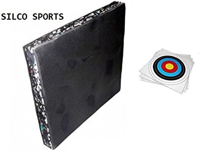 ARCHERY FOAM TARGET - BLACK 60 X 60 UPTO 30LB WITH 5 X 40CM TARGETS