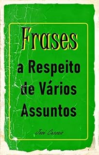 Livro Frases a Respeito de Vários Assuntos