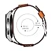 Balerion Cuff Genuine Leather Watch band,Compatible with Samsung Galaxy Watch 3 45mm, Galaxy Watch 46mm,Gear S3,Fossil Q Explorist,other Standard 22mm Lug Width Watch,Brown