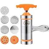 Press Pasta Machine - kitchen hand pressure noodle pressing - Stainless Steel Manual Noodles Press Machine Pasta Maker with 7