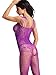 Amoretu Women V Neck Button Down Swing Short Sleeve Summer Dress (Small, Purple x)