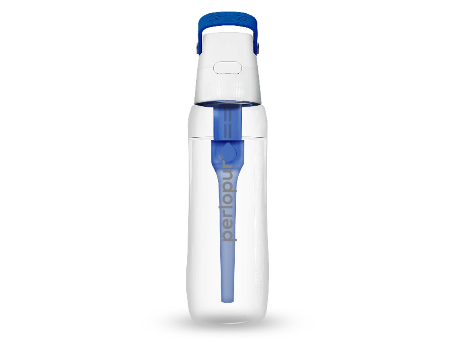 PearlCo Solid Water Bottle with Water Filter 0.7 Litres (Blue) | Filter Bottle BPA-Free | School, Sports, Water, Children, On the Go