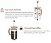 Urban Galley French Press Coffee Espresso Tea Maker with Stainless Steel Plunger, Pyrex Glass and Bamboo Wood (1000ml/34oz.)