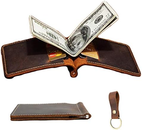 ZEXT - Genuine Leather Vintage Wallet with Money Clip