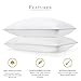 Beckham Hotel Collection Luxury White Down Feather Pillow (2-Pack) - Premium 100% Cotton Shell - King