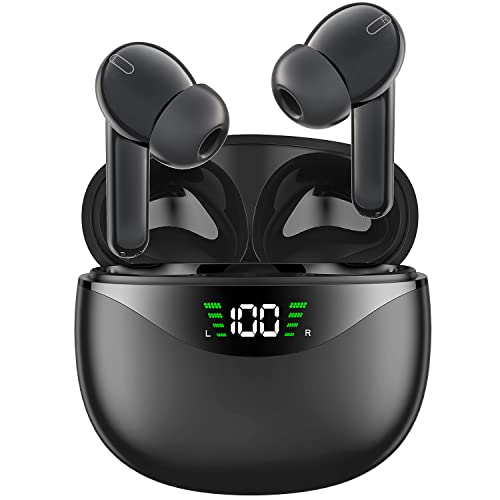 Wireless Earbuds, Bluetooth Headphones 30Hrs Playtime with LED