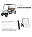 Valchoose Golf Cart Side Mirrors for EZ-GO, Club Car, Yamaha, Foldable Golf Cart Rearview Mirrors