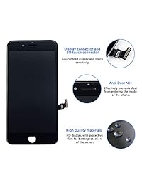 MAFIX   Pantalla LCD táctil 3D con sensor de proximidad, auricular y cámara frontal, herramienta de reparación y protector de cristal, color blanco