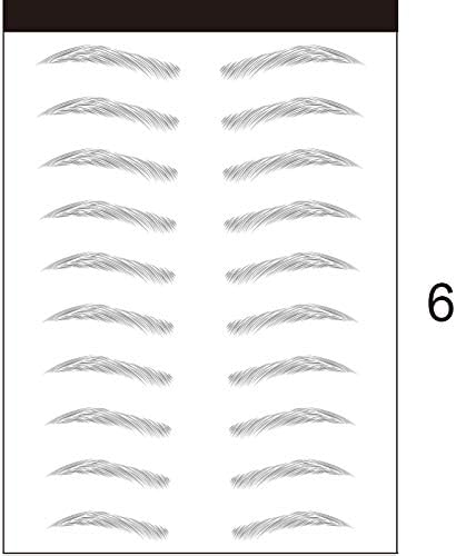 Tenflyer 3D Stick-On Eyebrows Sticker Eye Brow Makeup Decal