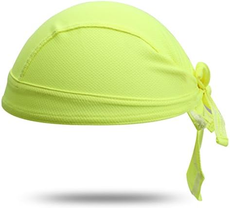 TESOON High-Performance Dew Rag, Yellow-Green, OSFM